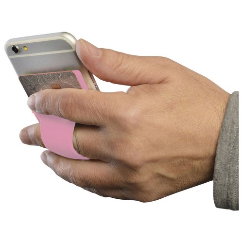 Картхолдер для телефона с держателем «Trighold», пыльная роза