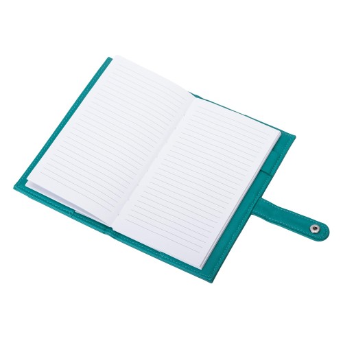 Блокнот-кошелек с сменным блоком А6 "Wall Street", 64 листа, бирюзовый