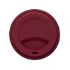 Стакан с силиконовой крышкой "Cafe", burgundy