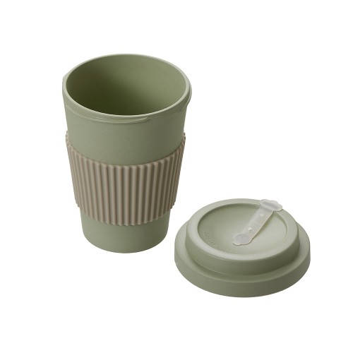 Термокружка "Muffin" из натуральных волокон, оливковый