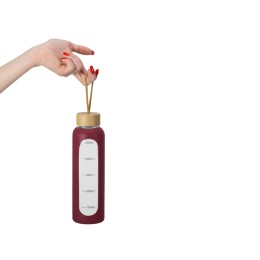 Бутылка из боросиликатного стекла "Hangy", 550 мл, бургунди