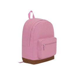 Рюкзак Shammy с эко-замшей для ноутбука 15", пыльно-розовый