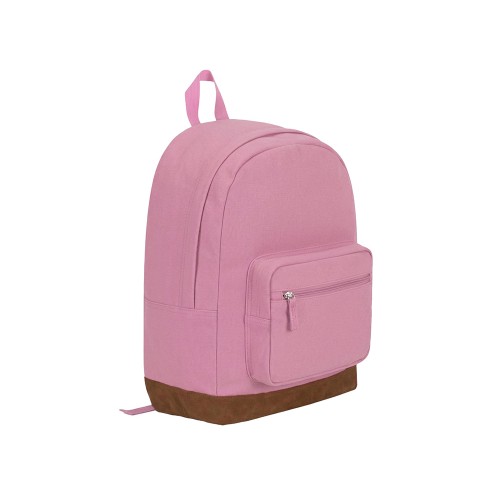 Рюкзак Shammy с эко-замшей для ноутбука 15", пыльно-розовый