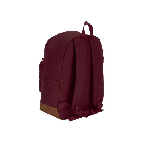 Рюкзак Shammy с эко-замшей для ноутбука 15", бордовый