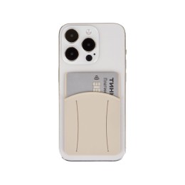 Картхолдер для телефона с держателем «Trighold», бежевый