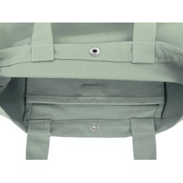 Сумка Helfer из хлопка на кнопке с регулирующейся лямкой, оливковый