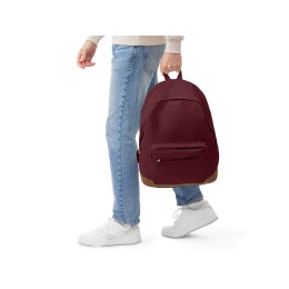 Рюкзак Shammy с эко-замшей для ноутбука 15", бордовый