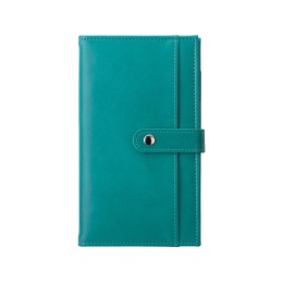 Блокнот-кошелек с сменным блоком А6 "Wall Street", 64 листа, бирюзовый