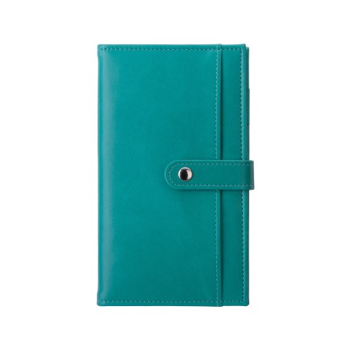 Блокнот-кошелек с сменным блоком А6 "Wall Street", 64 листа, бирюзовый