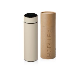Вакуумный термос «Module X» с индикатором температуры, 500 мл, тубус, бежевый
