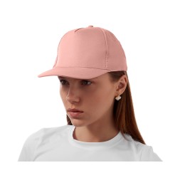 Бейсболка "Poly" 5-ти панельная 120гр, лососевый
