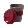Стакан с силиконовой крышкой "Cafe", burgundy