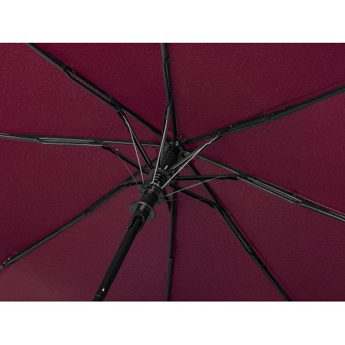 Зонт-полуавтомат Roof с куполом из переработанного пластика, бургунди 7421C