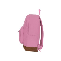 Рюкзак Shammy с эко-замшей для ноутбука 15", пыльно-розовый