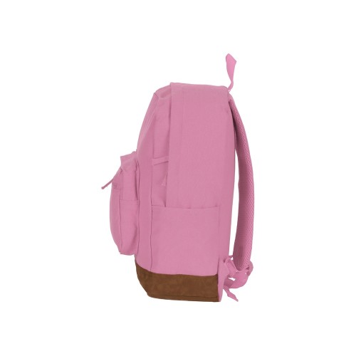 Рюкзак Shammy с эко-замшей для ноутбука 15", пыльно-розовый