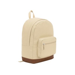 Рюкзак Shammy с эко-замшей для ноутбука 15", молочный