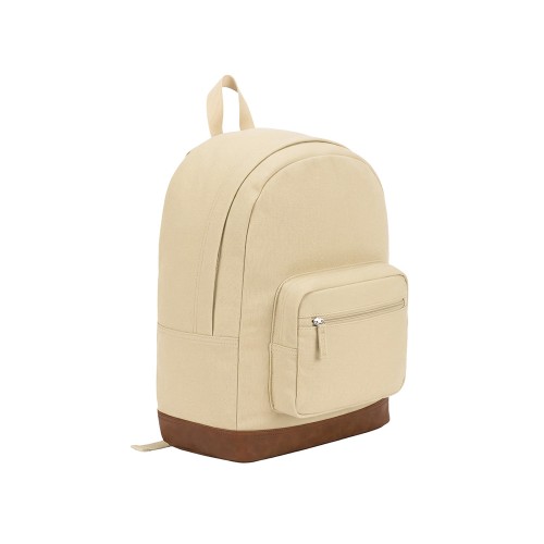 Рюкзак Shammy с эко-замшей для ноутбука 15", молочный