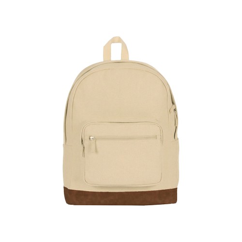 Рюкзак Shammy с эко-замшей для ноутбука 15", молочный