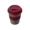 Стакан с силиконовой крышкой "Cafe", burgundy