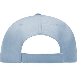 Бейсболка "Poly" 5-ти панельная 120гр, небесно-голубой