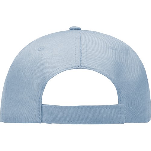 Бейсболка "Poly" 5-ти панельная 120гр, небесно-голубой
