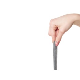 Косметичка из PVC и ткани "Leony", прозрачный/темно-серый