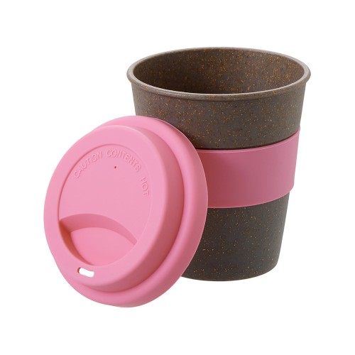 Стакан с силиконовой крышкой "Cafe", dust pink