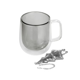 Набор "Bergamot": кружка и ситечко для чая, черный