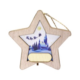 Подвеска с подсветкой, звезда (Р)