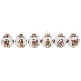 Набор новогодних шаров, 6 шт.