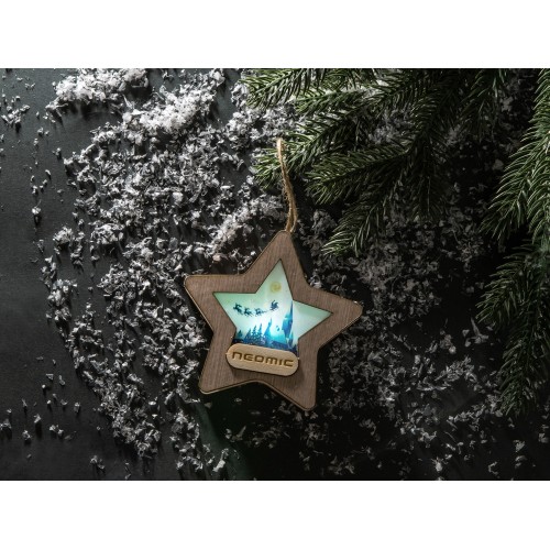 Подвеска с подсветкой, звезда (Р)