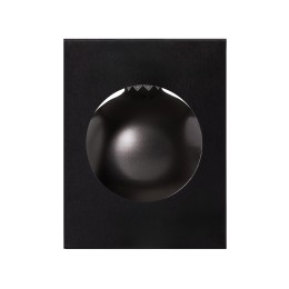 Стеклянный елочный шар "Christmas bauble", черный металлик, с серебристым колпачком в черной коробке