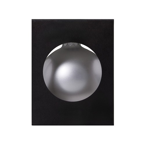 Стеклянный елочный шар "Christmas bauble", серебро, металлик, с серебристым колпачком в черной коробке