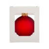 Стеклянный шар красный матовый, заготовка шара 6 см, цвет 12, матовый