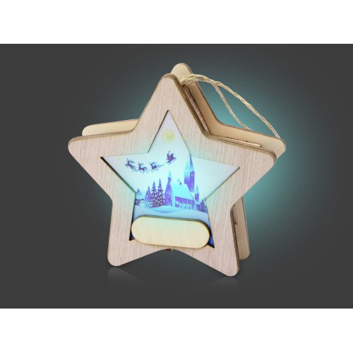 Подвеска с подсветкой, звезда (Р)