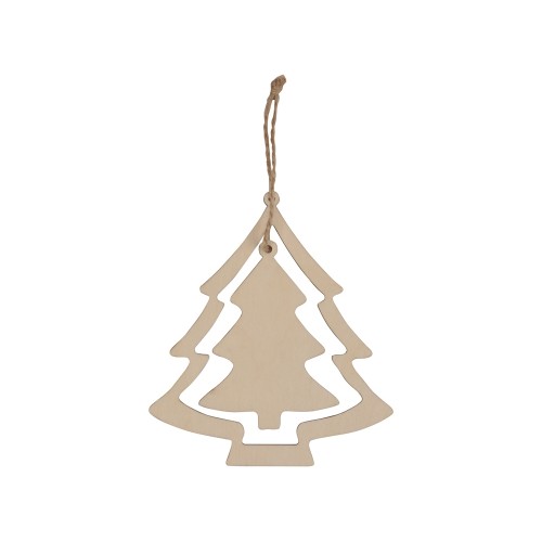 Подвеска деревянная "Две ёлочки"