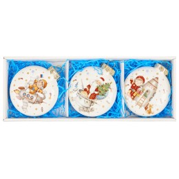 Набор новогодних игрушек, 3 шт