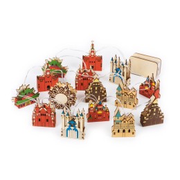 Ёлочная гирлянда с лампами в подарочной коробке «Достопримечательности России»