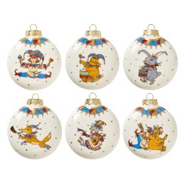 Набор новогодних игрушек, 6 шт