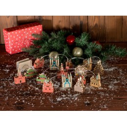 Ёлочная гирлянда с лампами в подарочной коробке «Достопримечательности России»