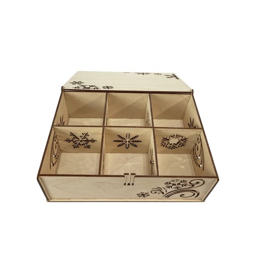 Набор новогодних шаров, 6 шт.