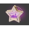 Подвеска с подсветкой, звезда (Р)