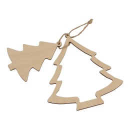 Подвеска деревянная "Две ёлочки"