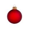 Стеклянный шар красный матовый, заготовка шара 6 см, цвет 12, матовый