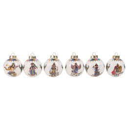 Набор новогодних шаров, 6 шт.