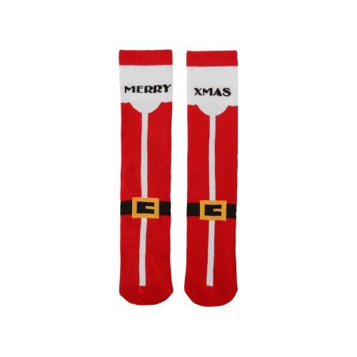 Набор носков с рождественской символикой в мешке женские, 2 пары, красный