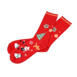 Носки в шаре "Рождество" мужские, красный