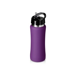 Подарочный набор с бутылкой для воды и повербанком С2, 10000 mAh, фиолетовый