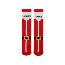 Набор носков с рождественской символикой в мешке мужские, 2 пары, красный
