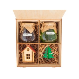 Подарочный набор «Decoration Deluxe» 2.0 с двумя видами варенья, натуральный